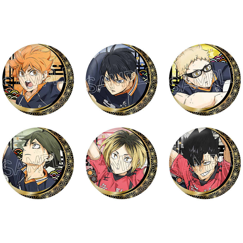 BOX販売]ハイキュー!! 切り絵シリーズ vol.5 箔押し和紙缶バッジ