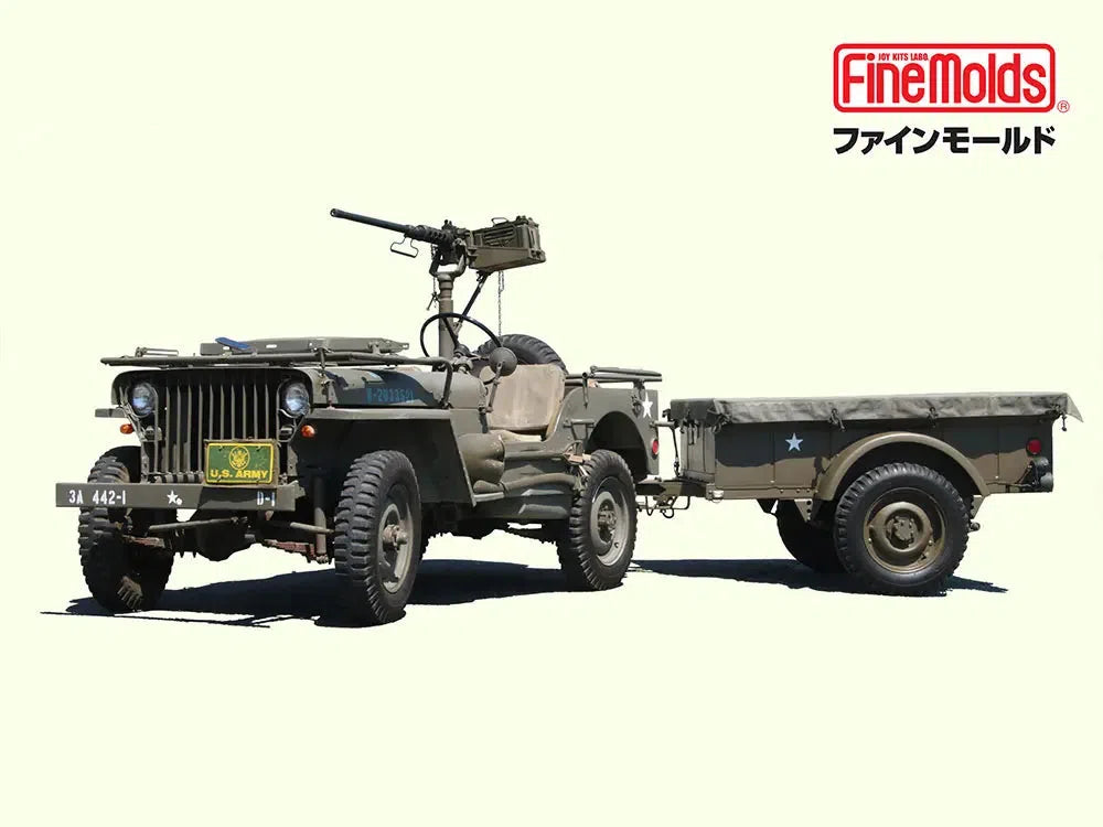 1/20 アメリカ陸軍 1/4トン 4x4トラック(トレーラー・機関銃付)