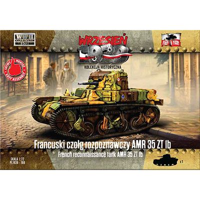 1/72 仏・ルノーAMR35 ZT1b偵察戦車・13.2mm機銃型