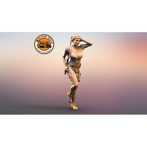 1/35 ミリタリーガールNo.4・行進・自動小銃