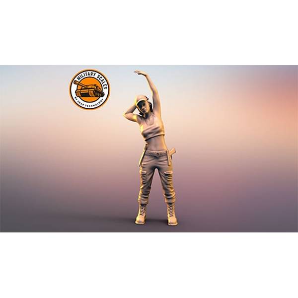 1/35 ミリタリーガールNo.11・タンクトップ立像