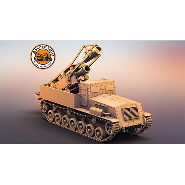 1/72 日・試製四式重迫撃砲(ハト車)