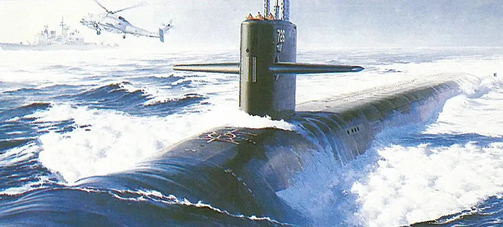 【再販】1/350 アメリカ海軍 原子力潜水艦 U.S.S. オハイオ