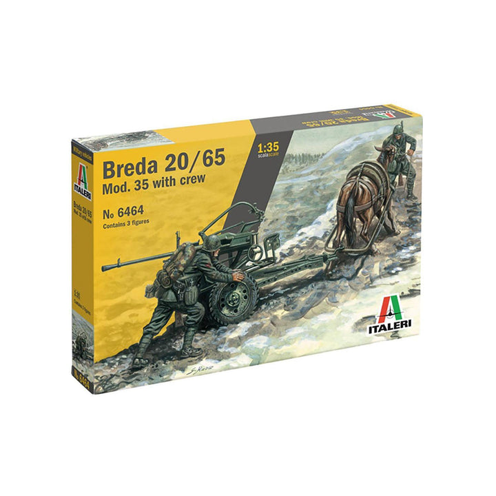 1/35 WW.II イタリア軍 ブレダ20/65 Mod.35 イタリア軍兵士2体 ラバ1頭付属