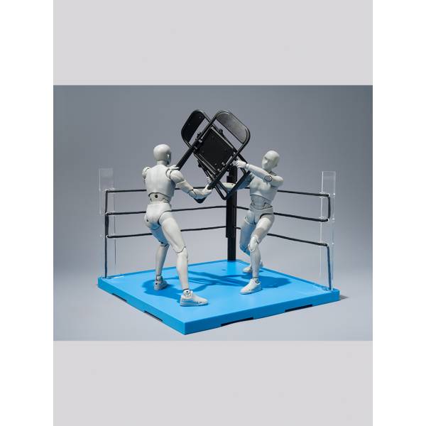 魂STAGE ACT リングコーナー(ニュートラルコーナー)&パイプ椅子セット for S.H.Figuarts