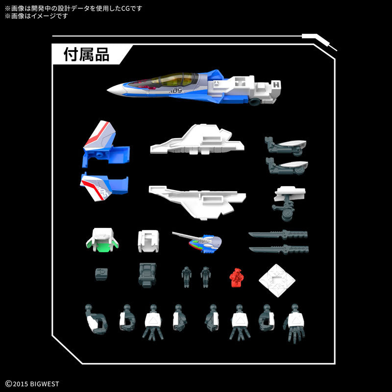 HG VF-31J ジークフリード (ハヤテ・インメルマン機) 1/100スケール