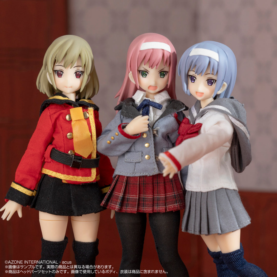 カスタムリリィ TYPE-B ヘッドパーツセット(青藤色) 1/12スケール