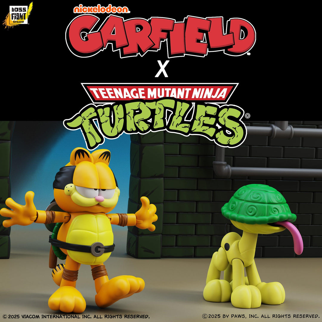 ガーフィールド x ティーンエイジ・ミュータント・ニンジャ・タートルズ ガーフェロ&サイドキック・オーディ アクションフィギュア 2PK