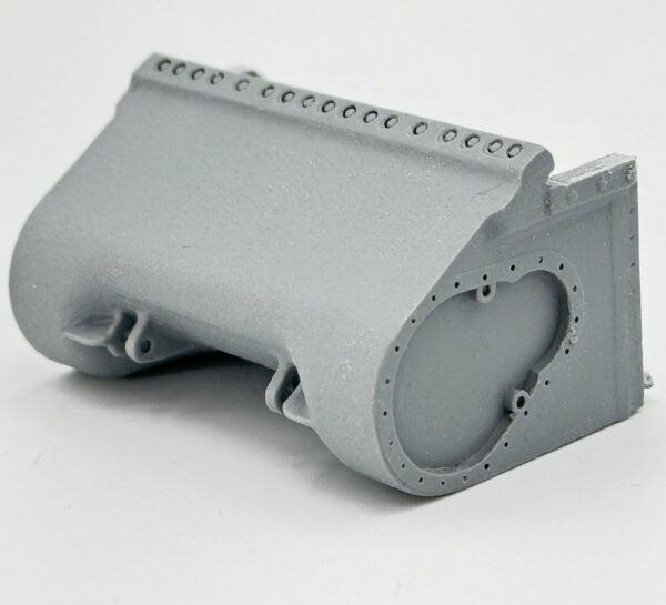 1/35 WWII アメリカ M4シャーマン用 E4186型変速機カバー 初期型(鋳造製/段付き アスカモデル用)