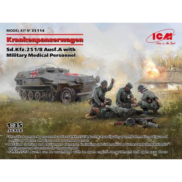 1/35 Sd,kfz.251/8Ausf.A装甲救急車 w/ドイツ衛生兵