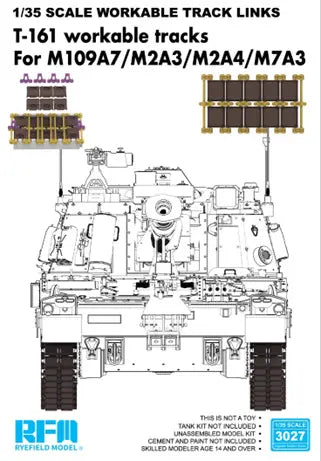 1/35 M109A7/M2A3/M2A4/M7A3 用T161 連結組立可動式履帯セット(インジェクション製)