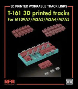 1/35 M109A7/M2A3/M2A4/M7A3 用T161 連結組立可動式履帯セット(3Dプリンター製)