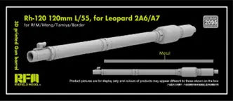 1/35 レオパルト 2A6/A7用Rh-120 120mm L/55 3D プリンター製砲身(ライフィールド/モン/タミヤ/ボーダー用)