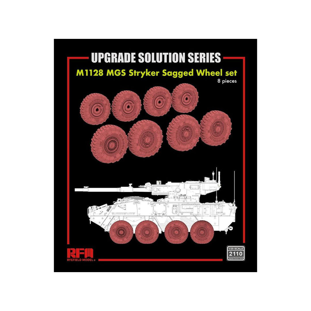 1/35 M1128 ストライカーMGS用 自重変形ホイールセット (x 8)