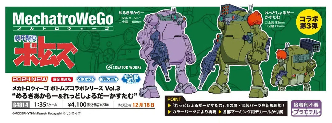 メカトロウィーゴ メカトロウィーゴ ボトムズコラボシリーズ Vol.3 “メルキアカラー&レッドショルダーカスタム" 1/35スケール