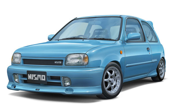 1/24 インチアップシリーズ NISSAN MARCH (K11型) NISMOパーツ付き ニスモ40周年組立式ケース付き