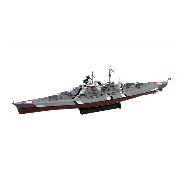 1/700 ドイツ海軍 戦艦 ビスマルク(ティルピッツ製作可能) 旗・旗竿・艦名プレートエッチングパーツ付き