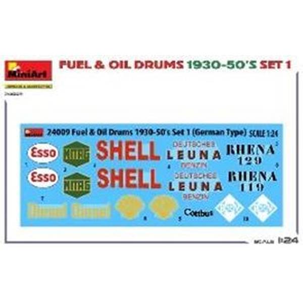 1/24 1930-50年代ドラム缶セット1(ドイツタイプ)