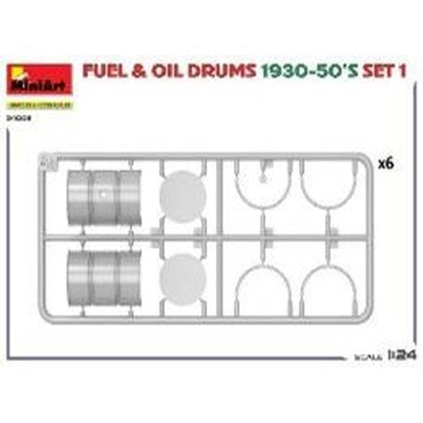 1/24 1930-50年代ドラム缶セット1(ドイツタイプ)
