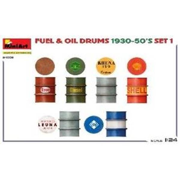 1/24 1930-50年代ドラム缶セット1(ドイツタイプ)