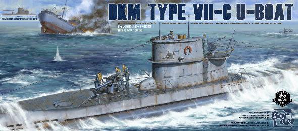 1/35 ドイツ海軍 Uボート VIIC型 (水上航行モデル)