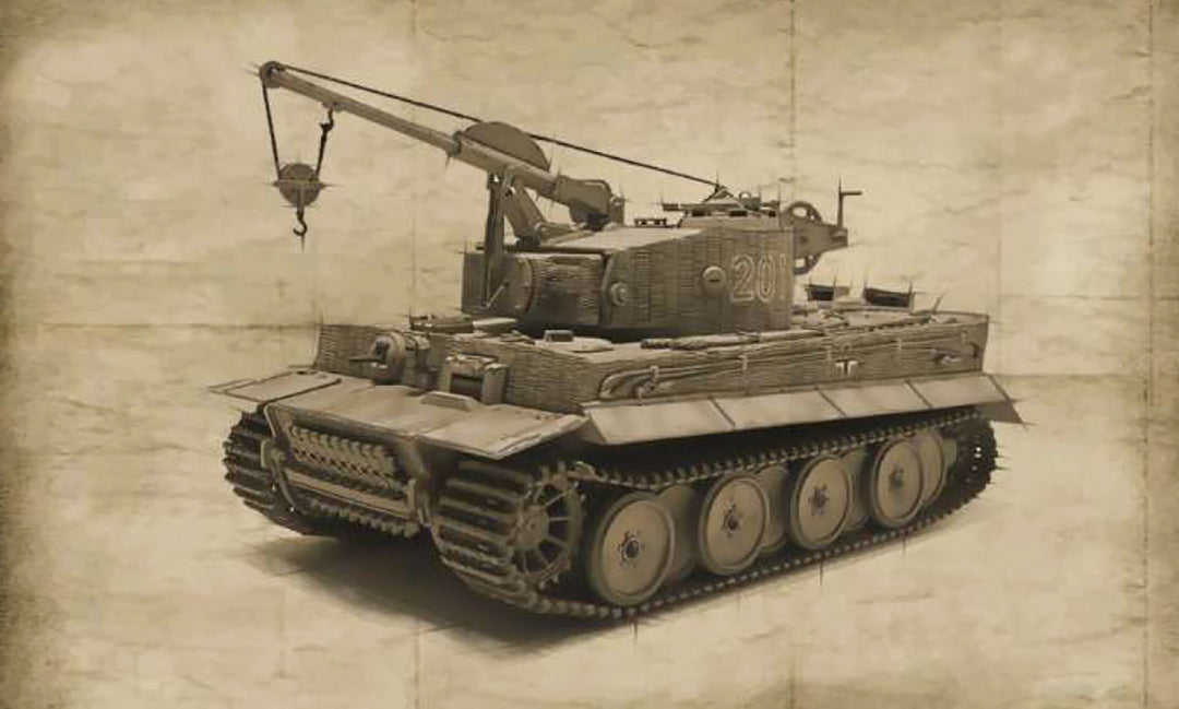 1/32 WW.II ドイツ軍 Sd.Kfz.185 ベルゲティーガー 戦車回収車