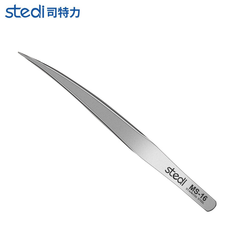 MS-16 先曲がり先端真っ直ぐピンセット1個入り