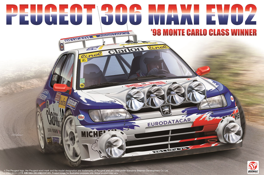 【再販】1/24 プジョー 306 MAXI EVO2 1998 モンテカルロラリー クラスウィナー