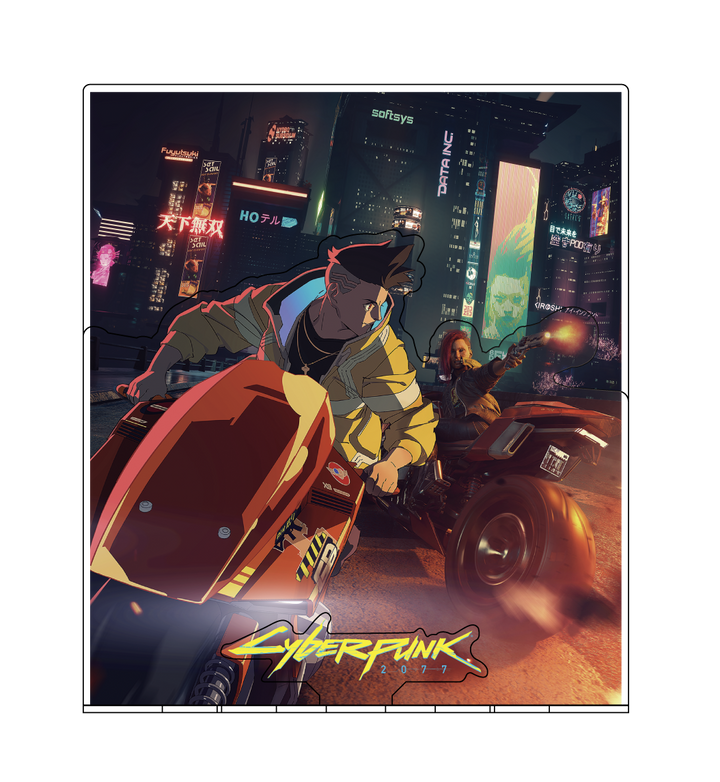 とびすた Cyberpunk 2077 & Edgerunners(V & DAVID BIKE CHASE)