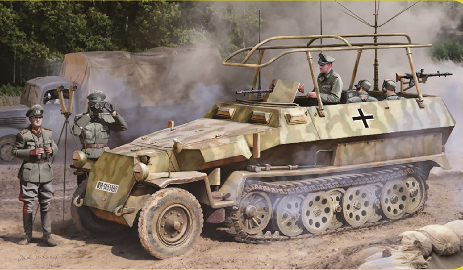 1/35 WW.II ドイツ軍 Sd.Kfz.251/6 C型 装甲指揮車 EZトラック
