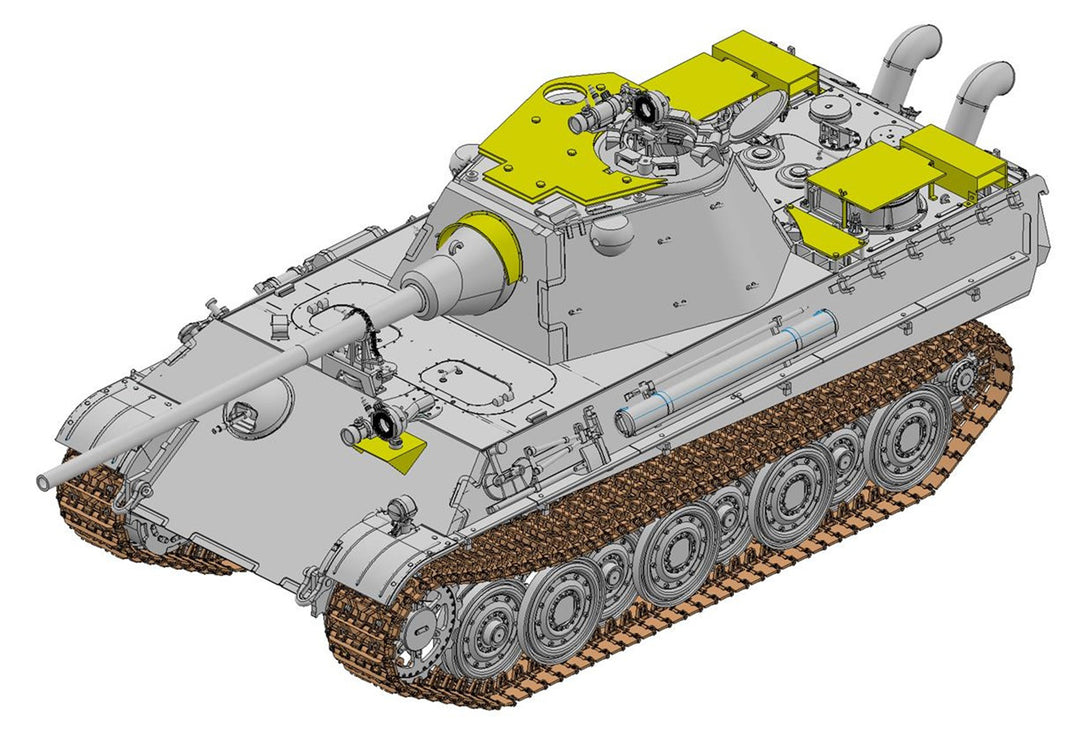 1/35 WW.II ドイツ軍 パンターF型 対空増加装甲タイプ w/赤外線暗視装置