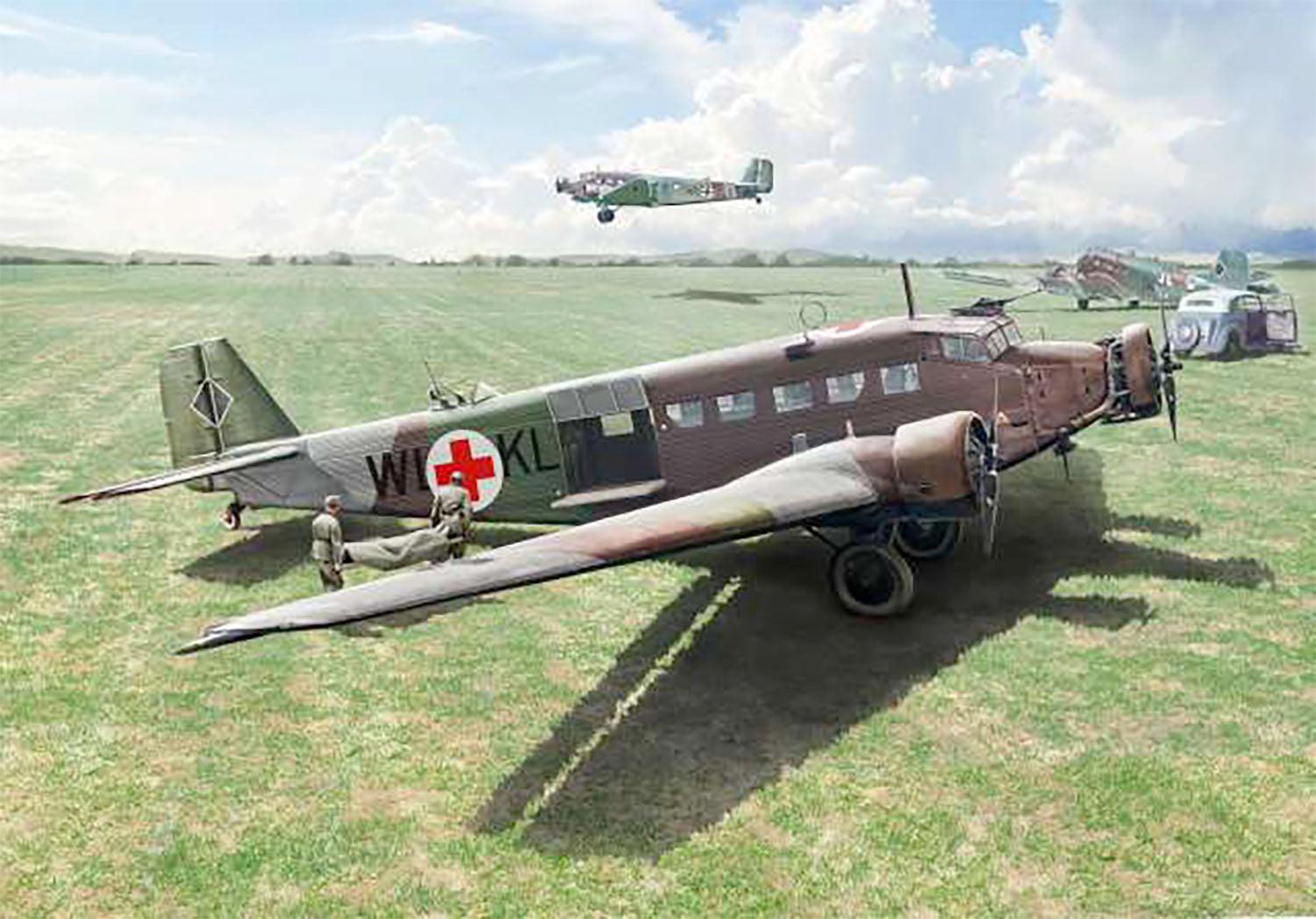 ミニカー　1/72 ユンカース Ju-52/3M 救急医療搬送機 BM+AA スターリングラード 1942年冬 [CGAA36911] 中古】ミニカー 1/72 ユンカース Ju-52/3M 救急医療搬送機 BM+AA