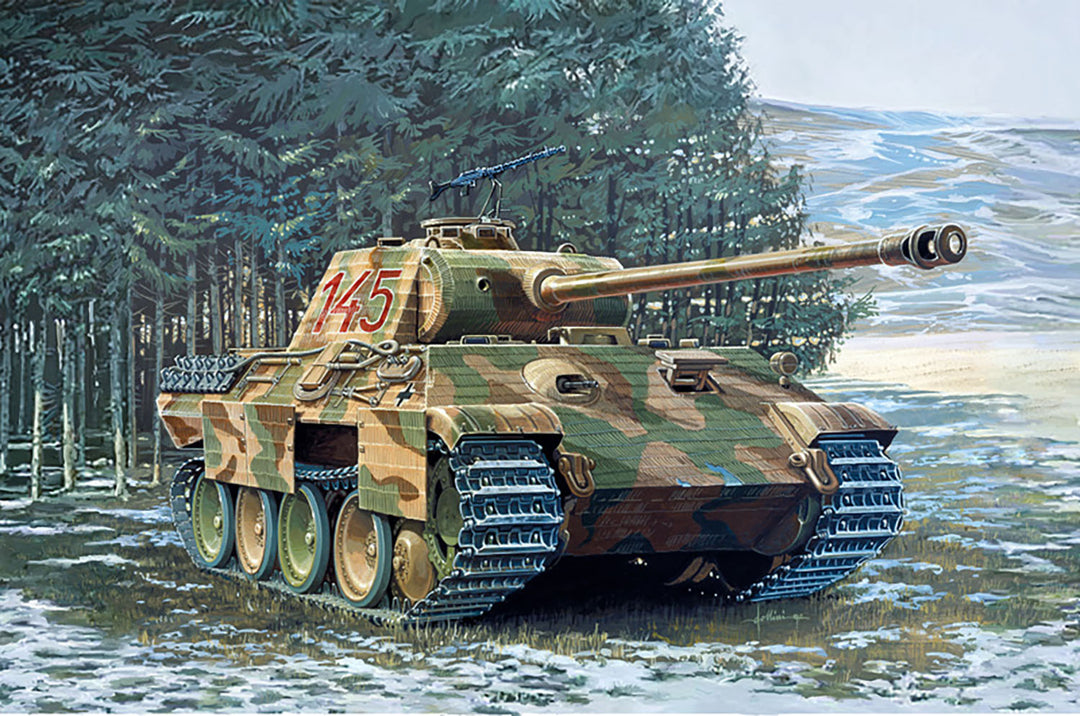 【再販】1/35 WW.II ドイツ軍 Sd.Kfz 171 パンター A型 ベルト履帯/デカール6種付属