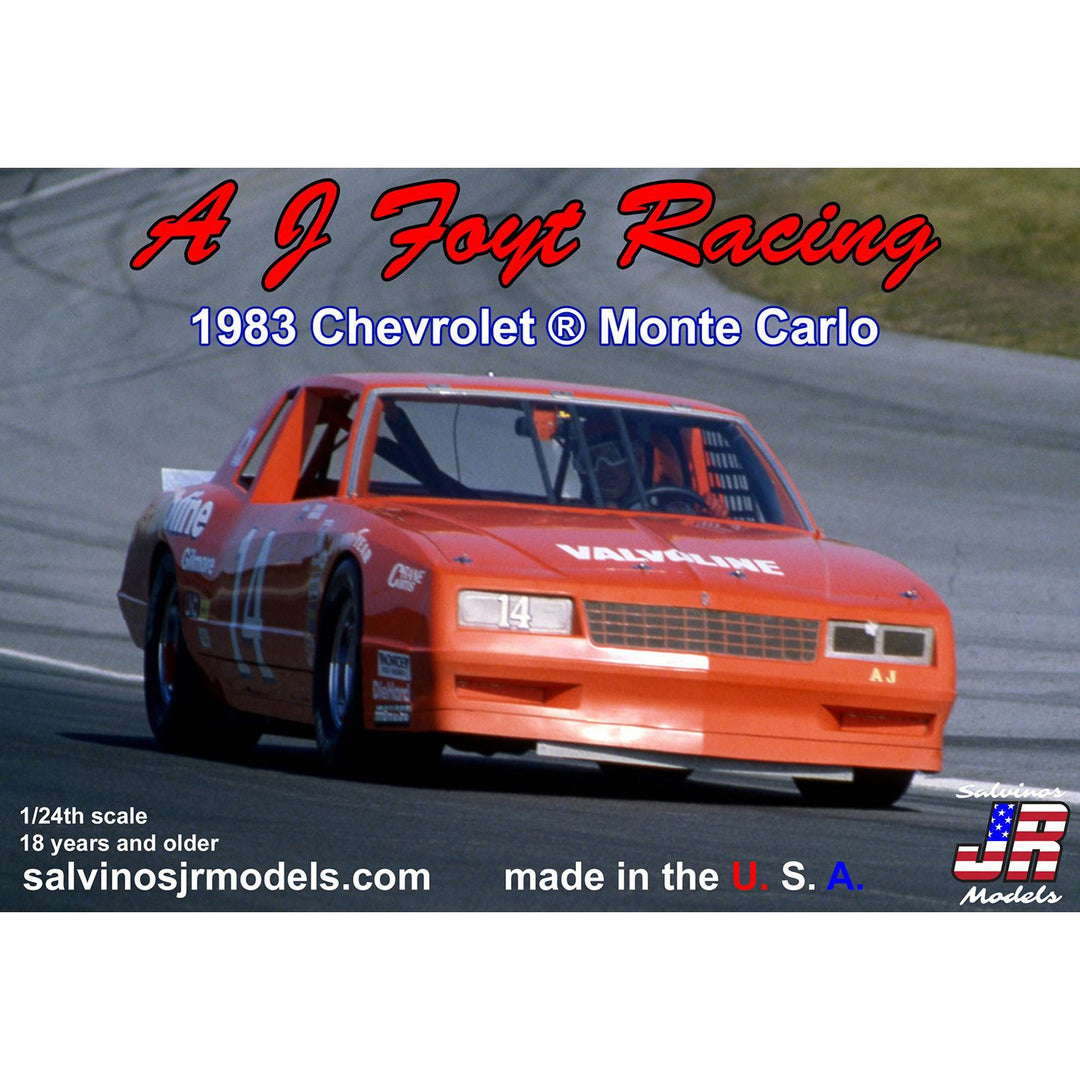 Salvinos JR Models(サルビノス J・R モデル) NASCAR AJフォイトレーシング 1983 シボレー モンテカルロ #14 "A.J.フォイト" 1/24スケール 未塗装組立キット