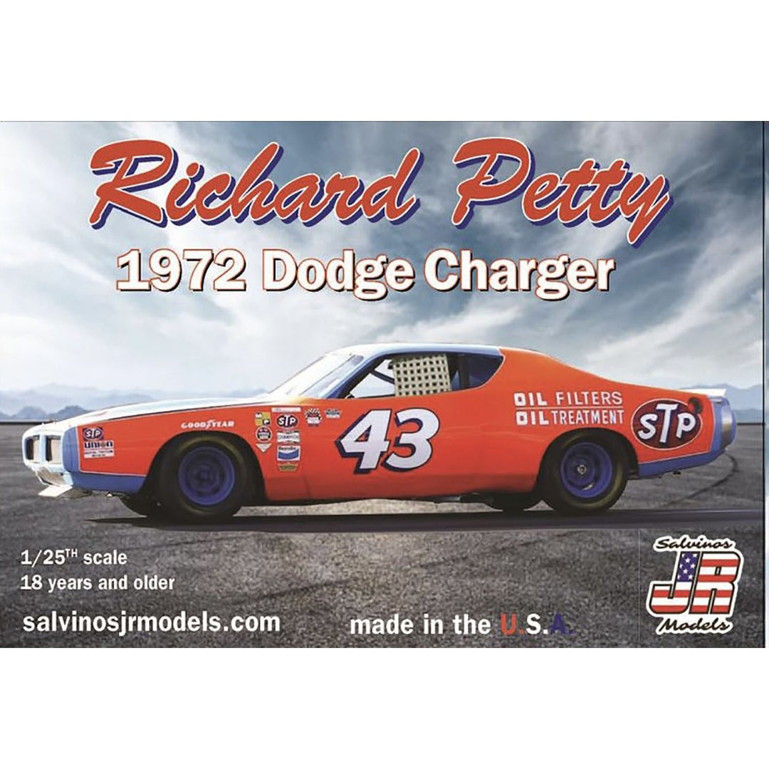 Salvinos JR Models(サルビノス J・R モデル) NASCAR 1972 ダッジ・チャージャー #43 "リチャード・ペティ" 1/25スケール 未塗装組立キット