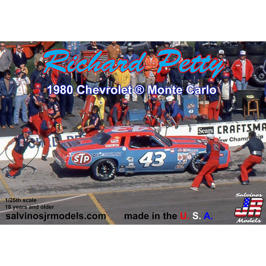 Salvinos JR Models(サルビノス J・R モデル) NASCAR 1980 オンタリオ・モータースピードウェイ シボレー・モンテカルロ #43 "リチャード・ペティ" 1/25スケール 未塗装組立キット