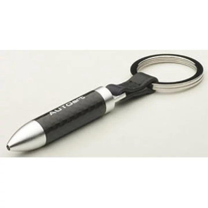 リトラクタブル・カーボンファイバー ボールペン キーチェーン