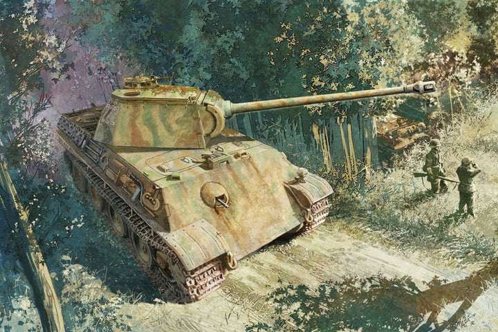 WW.II ドイツ軍 パンターG型 初期生産型 第26装甲連隊 イタリア戦線 プレミアム・エディション 1/35スケール 未塗装組立キット