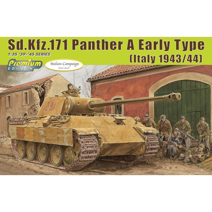 WW.II ドイツ軍 パンターA 初期型 マジックトラック/アルミ砲身付属 1/35スケール 未塗装組立キット