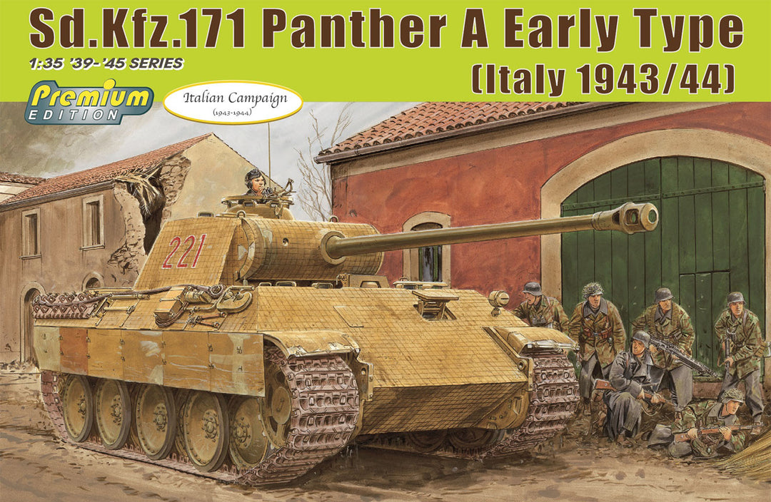 WW.II ドイツ軍 パンターA 初期型 マジックトラック/アルミ砲身付属 1/35スケール 未塗装組立キット