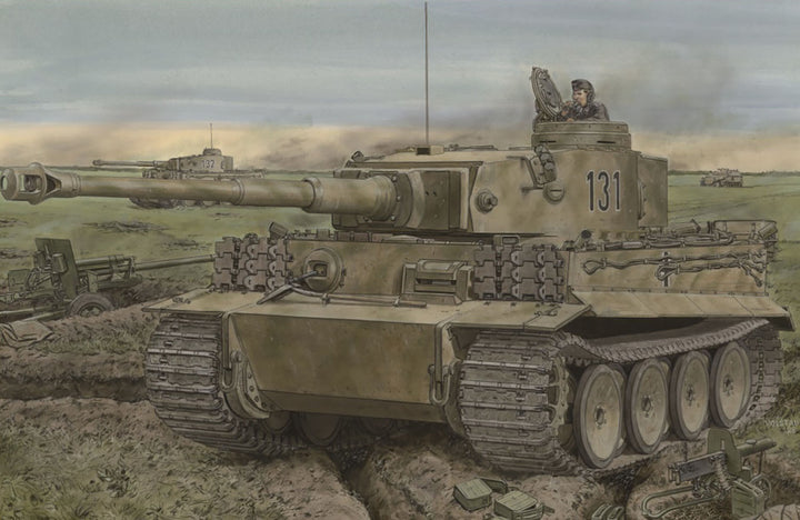 1/35 WW.II ドイツ軍 ティーガーI初期生産型 "エース" クニスペル ティーガー マジックトラック/アルミ砲身/3Dプリントマズルブレーキ付属 豪華仕様