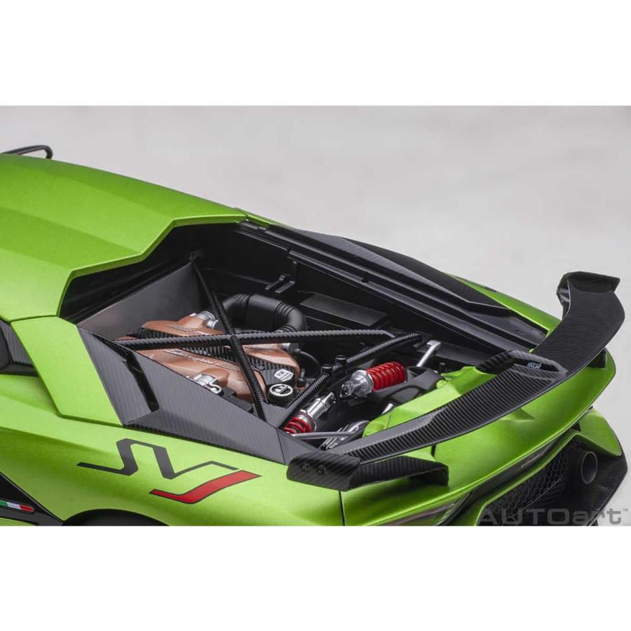 AUTOart(オートアート) ランボルギーニ アヴェンタドール SVJ （マット・グリーン）※再生産価格変更 1/18スケール 塗装済みミニカー