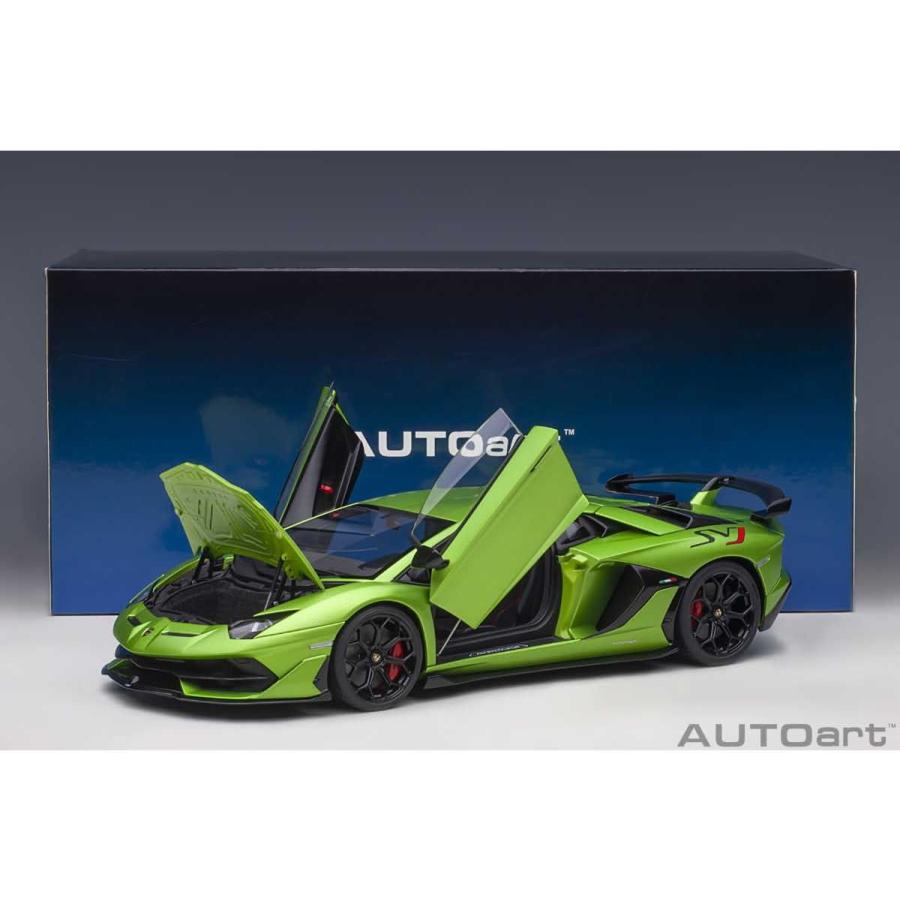 AUTOart(オートアート) ランボルギーニ アヴェンタドール SVJ （マット・グリーン）※再生産価格変更 1/18スケール 塗装済みミニカー