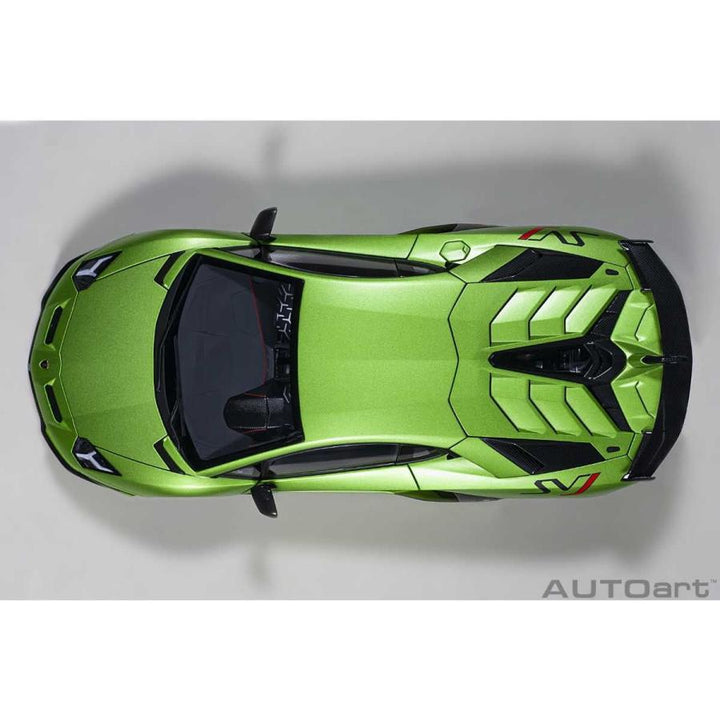 AUTOart(オートアート) ランボルギーニ アヴェンタドール SVJ （マット・グリーン）※再生産価格変更 1/18スケール 塗装済みミニカー