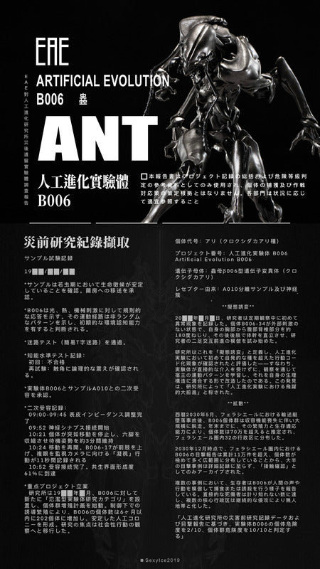 蟲】シリーズ 人工進化実験体 B006 アリ 蟻 Ant – SOOTANG HOBBY