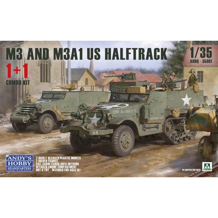 1/35 米軍 M3 & M3A1 ハーフトラック 1 + 1 コンボキット