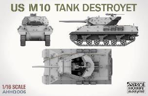 米軍 M10 駆逐戦車 「ウルヴァリン」 1/16スケール 未塗装組立キット