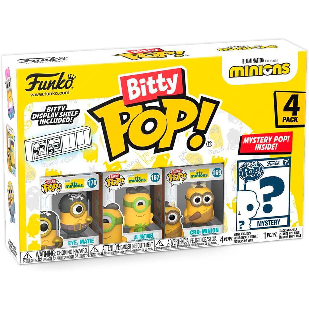 (単品販売)Bitty Pop! 4pk アソート ミニオンズ