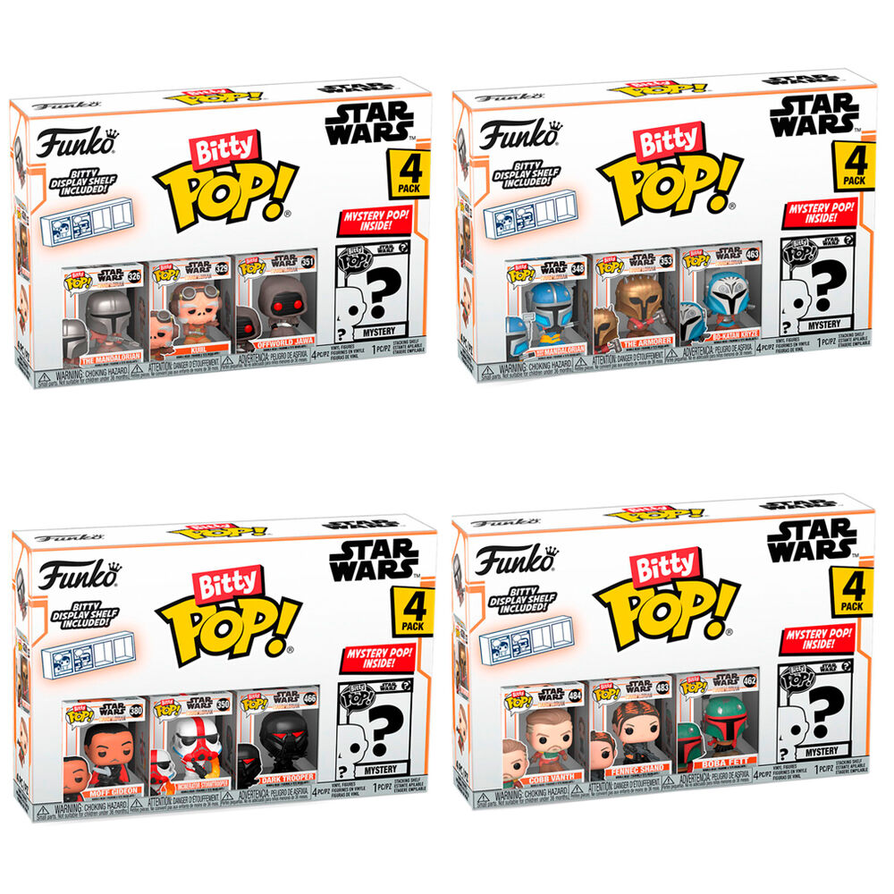 (単品販売)Bitty Pop! 4pk アソート マンダロリアン S1