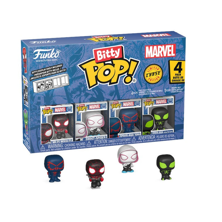 Bitty Pop! 4pk スパイダーマン: マイルス・モラレス 4個セット